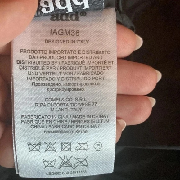 Add Down Gray and Black girl wool Lana size fitted 10-11, tags 12Y - Picture 5 of 6